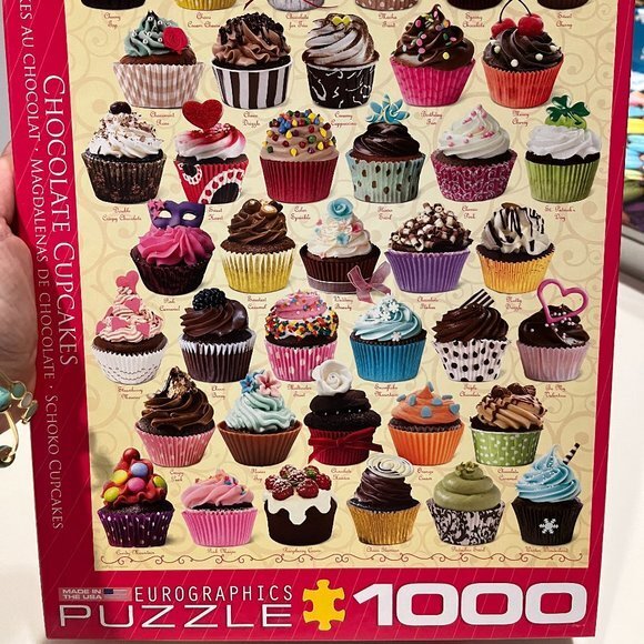Puzzle 1000 pieces Cupcakes (Box set is complete) - Picture 1 of 1